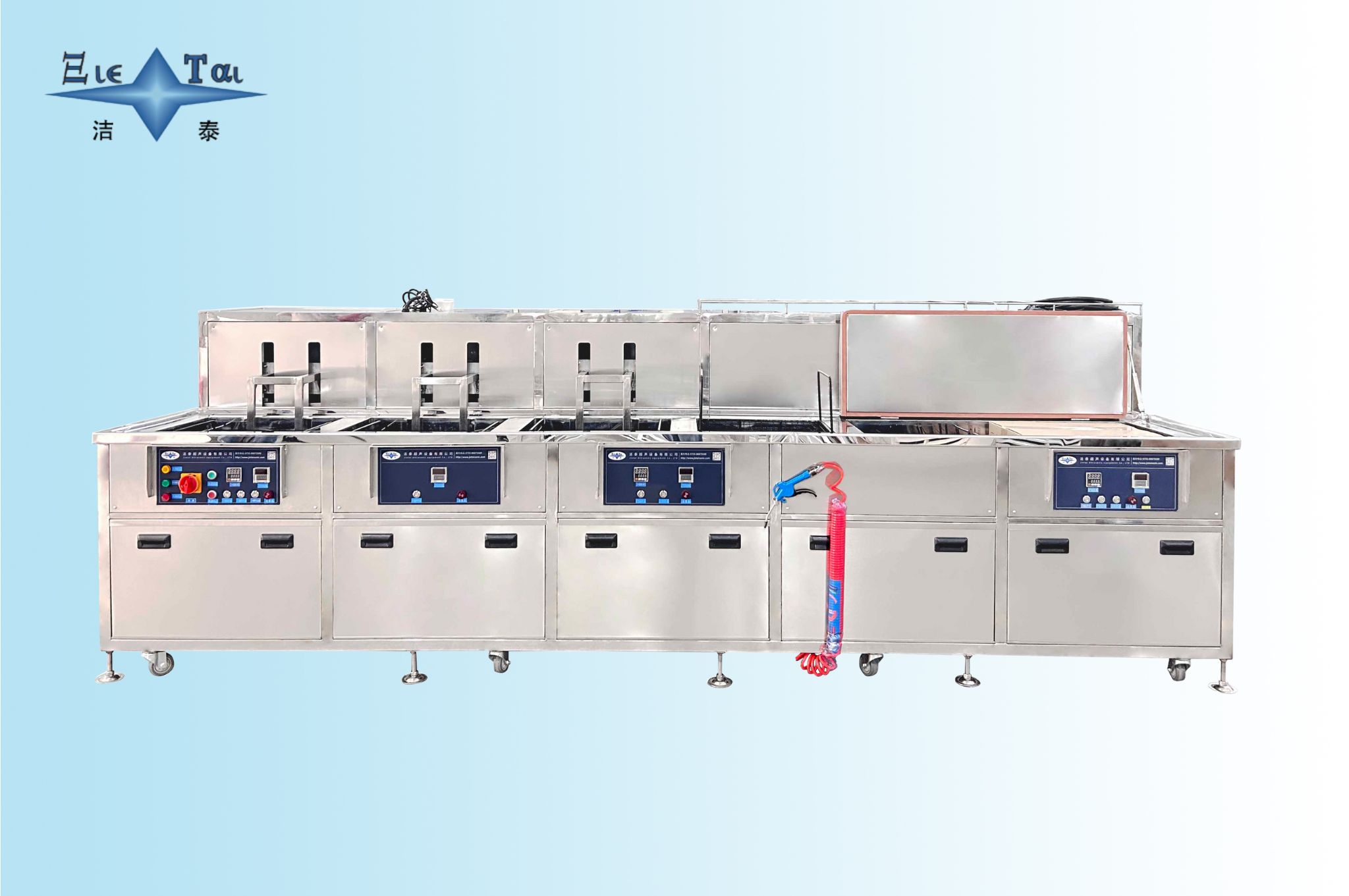 Five Tank Instrument Ultrasonic Cleaner Manual Ultrasonic Cleaner 35KW For Camer